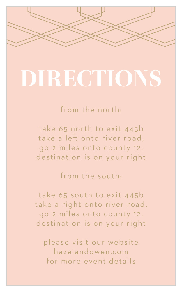Deco Glam Direction Cards