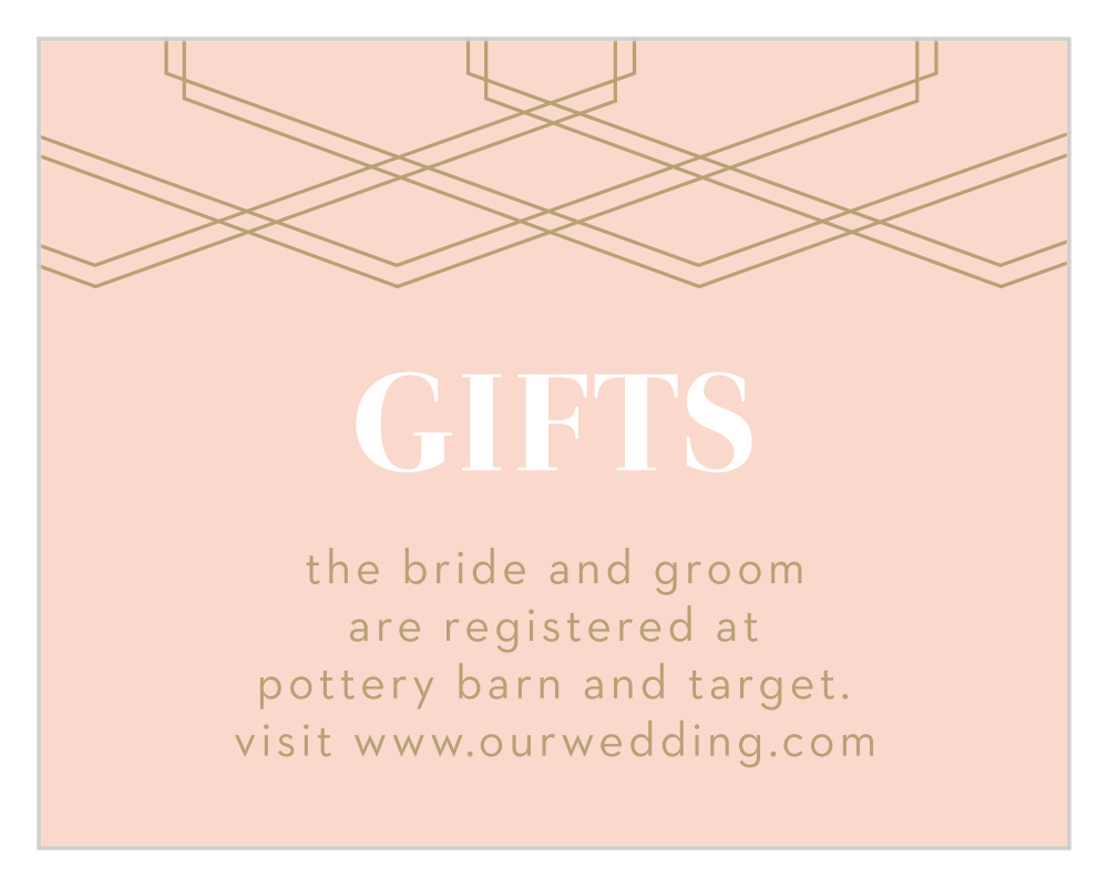 Deco Glam Registry Cards