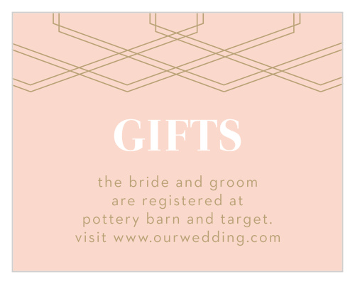 Deco Glam Registry Cards