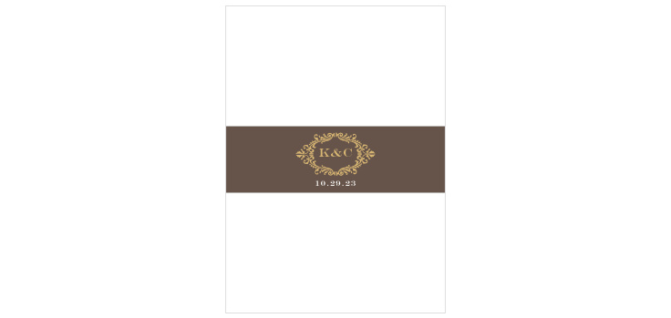 Lace Couture Foil Wedding Belly Bands