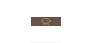 Lace Couture Foil Wedding Belly Bands