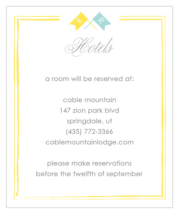 Say Yes Accommodation Cards