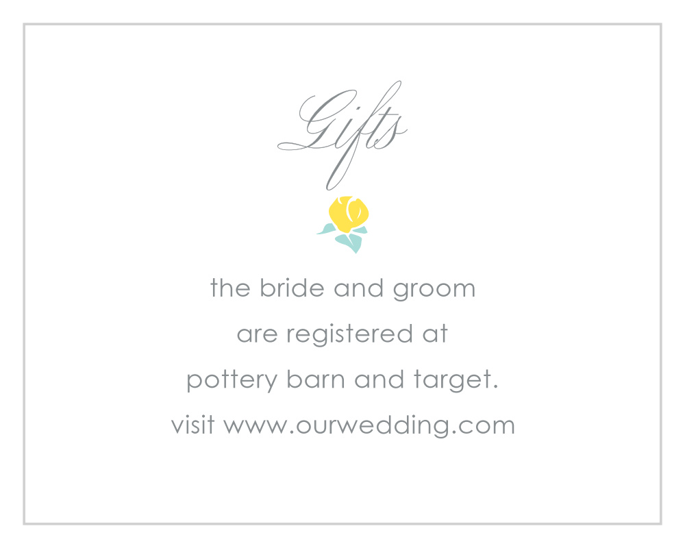Say Yes Registry Cards