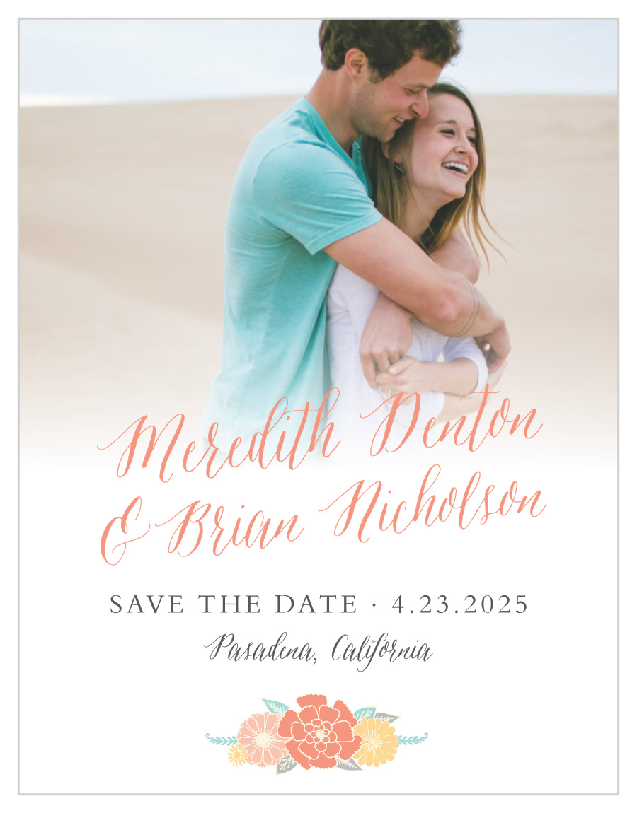 Sweet Bloom Save the Date Magnets