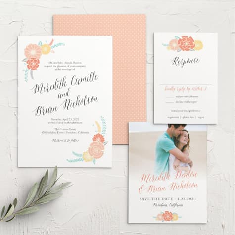 Sweet Bloom Wedding Invitations