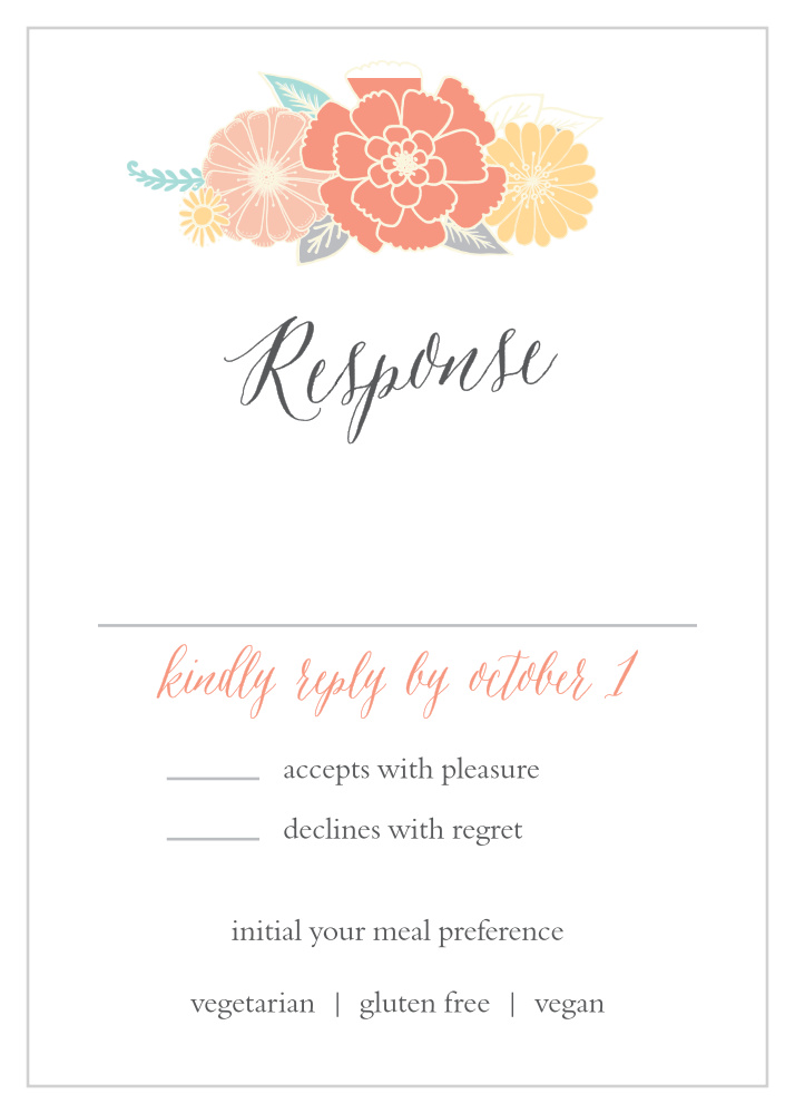 Sweet Bloom Response Cards