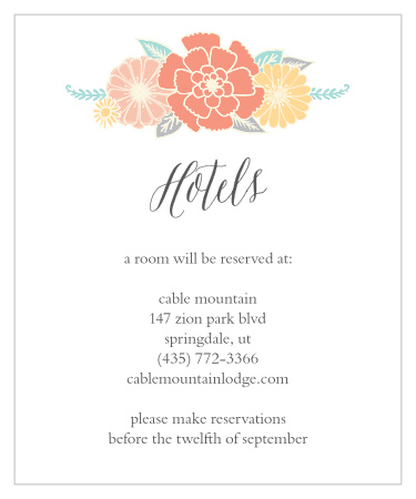Sweet Bloom Accommodation Cards