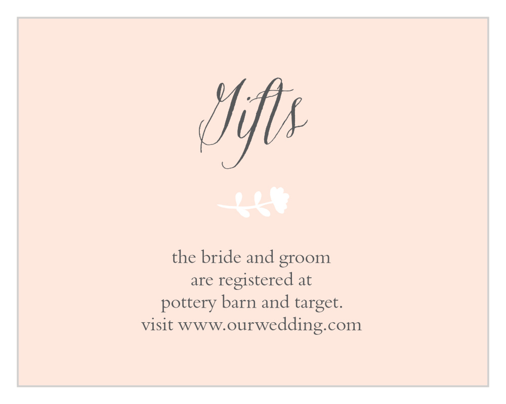 Sweet Bloom Registry Cards