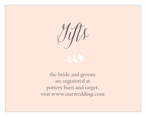 Sweet Bloom Registry Cards
