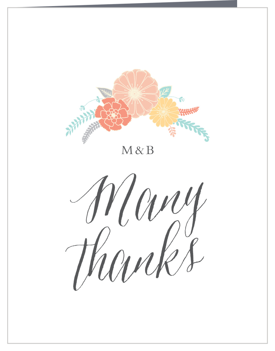 Sweet Bloom Wedding Thank You Cards
