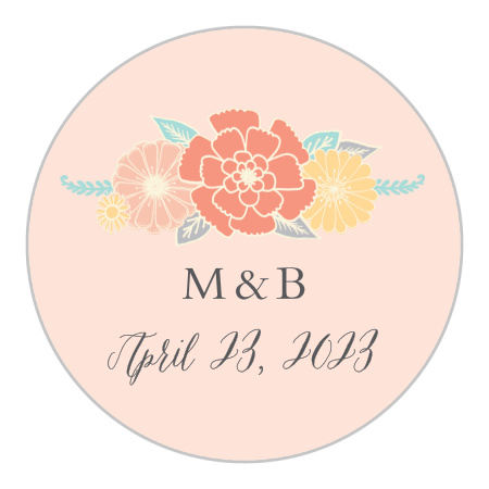 Sweet Bloom Wedding Stickers