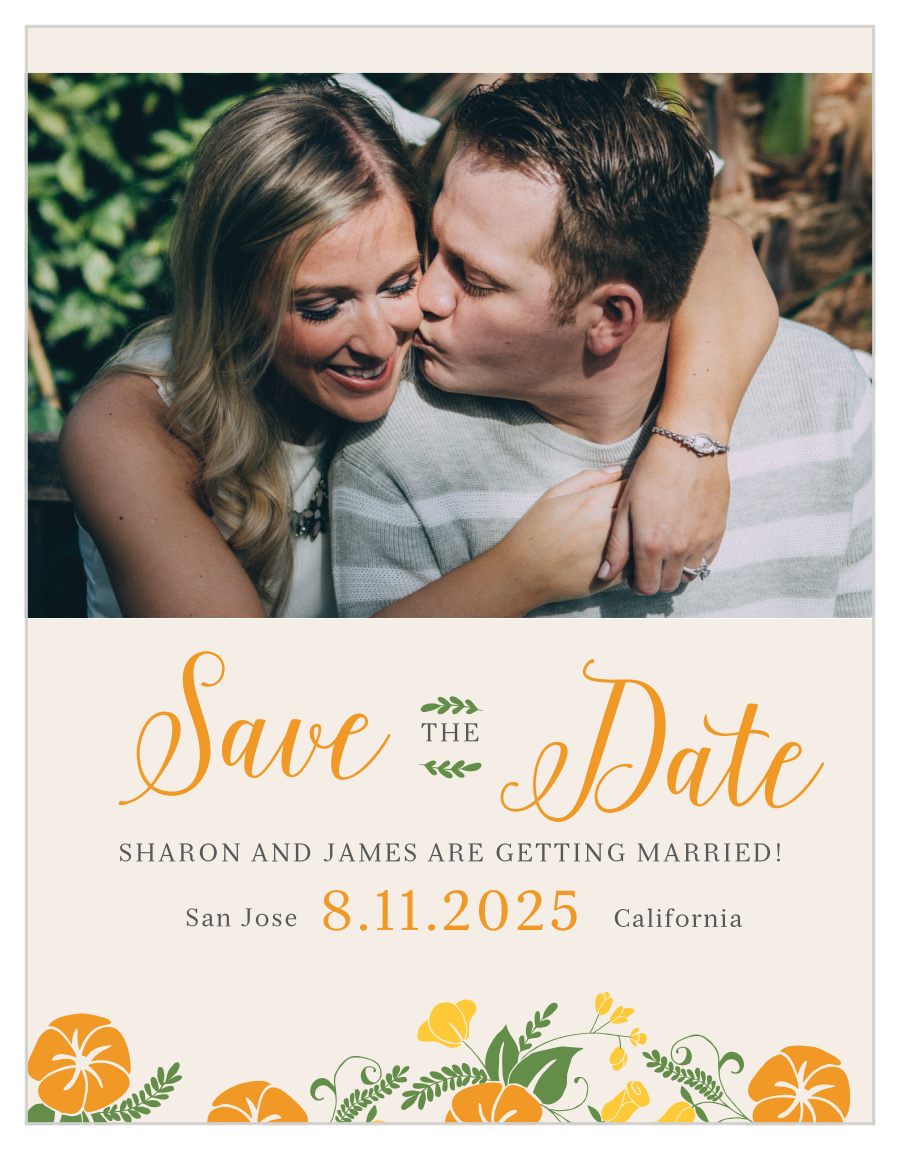 Vintage Blossom Save the Date Cards