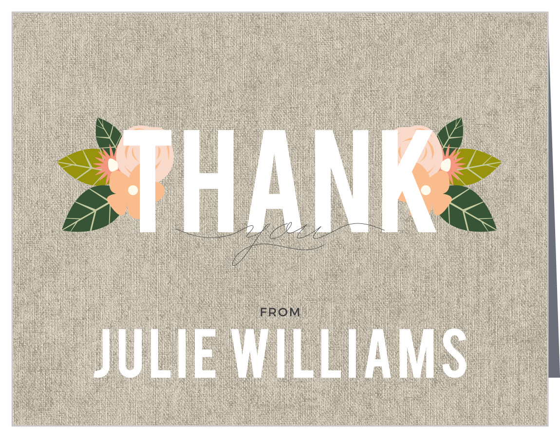 Herbaceous Babe Baby Shower Thank You Cards