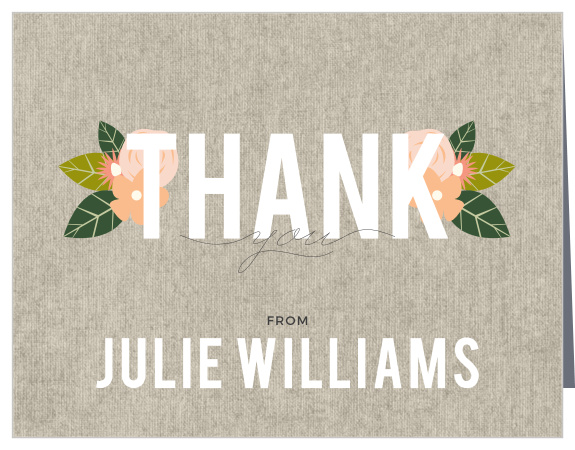 Herbaceous Babe Baby Shower Thank You Cards