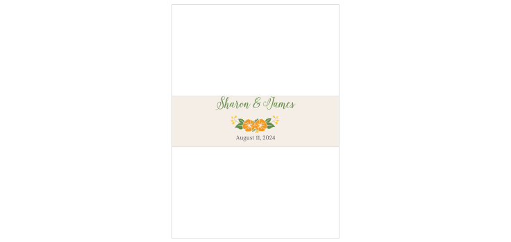 Vintage Blossom Wedding Belly Bands