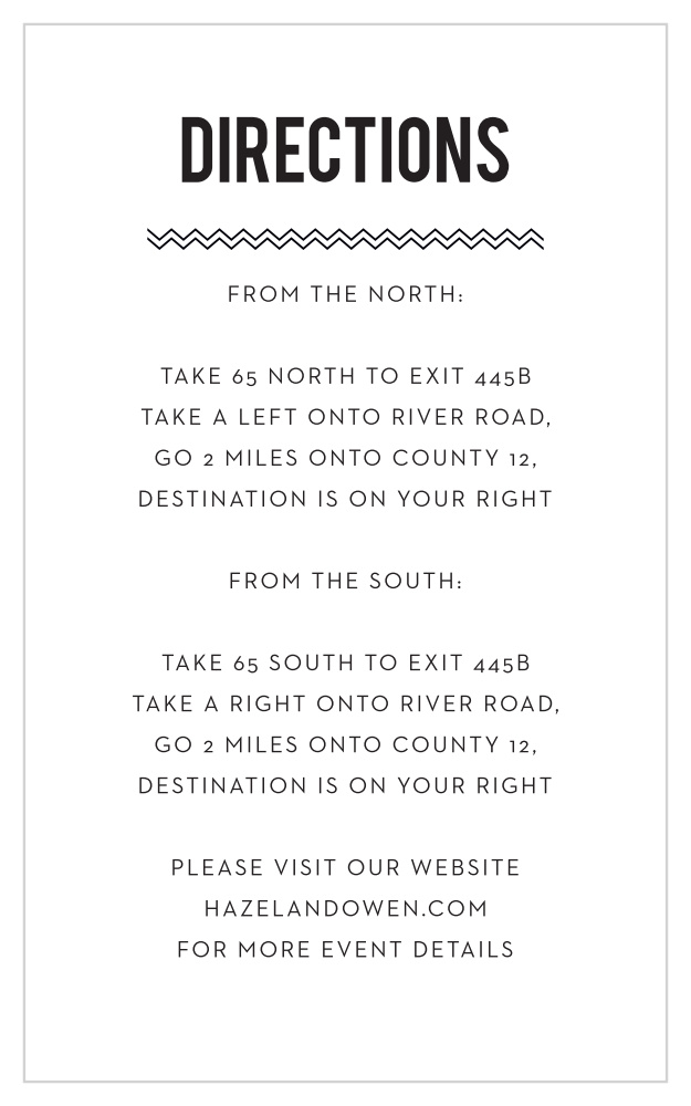 Travel in Style Direction Cards