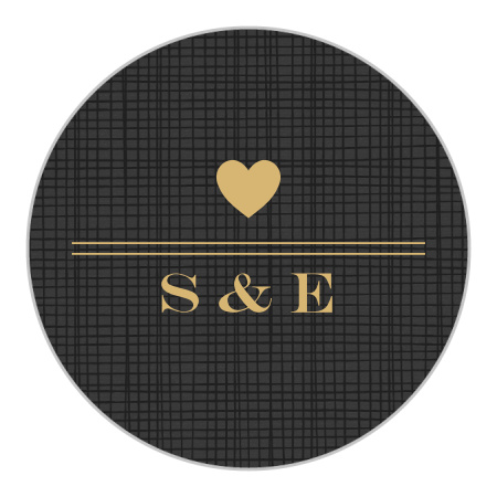 Rustic Chic Foil Wedding Stickers