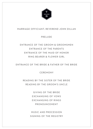 Travel in Style Wedding Programs