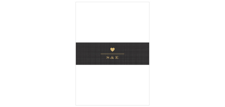 Rustic Chic Foil Wedding Belly Bands