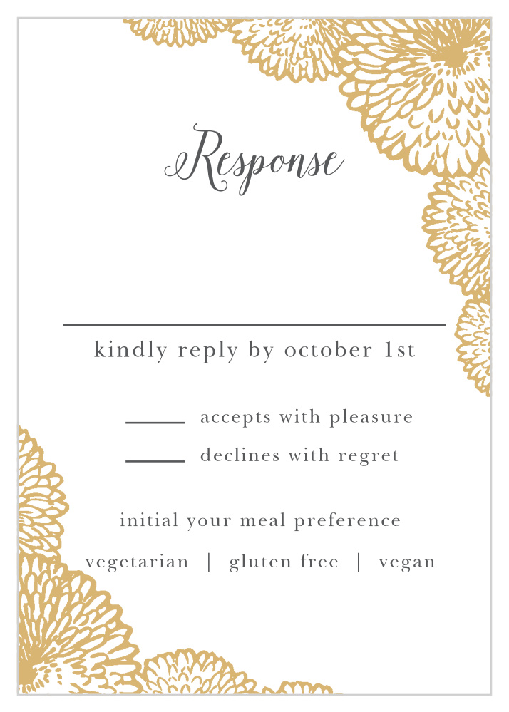 Full Bloom Foil Response Cards
