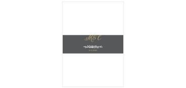 Full Bloom Foil Wedding Belly Bands