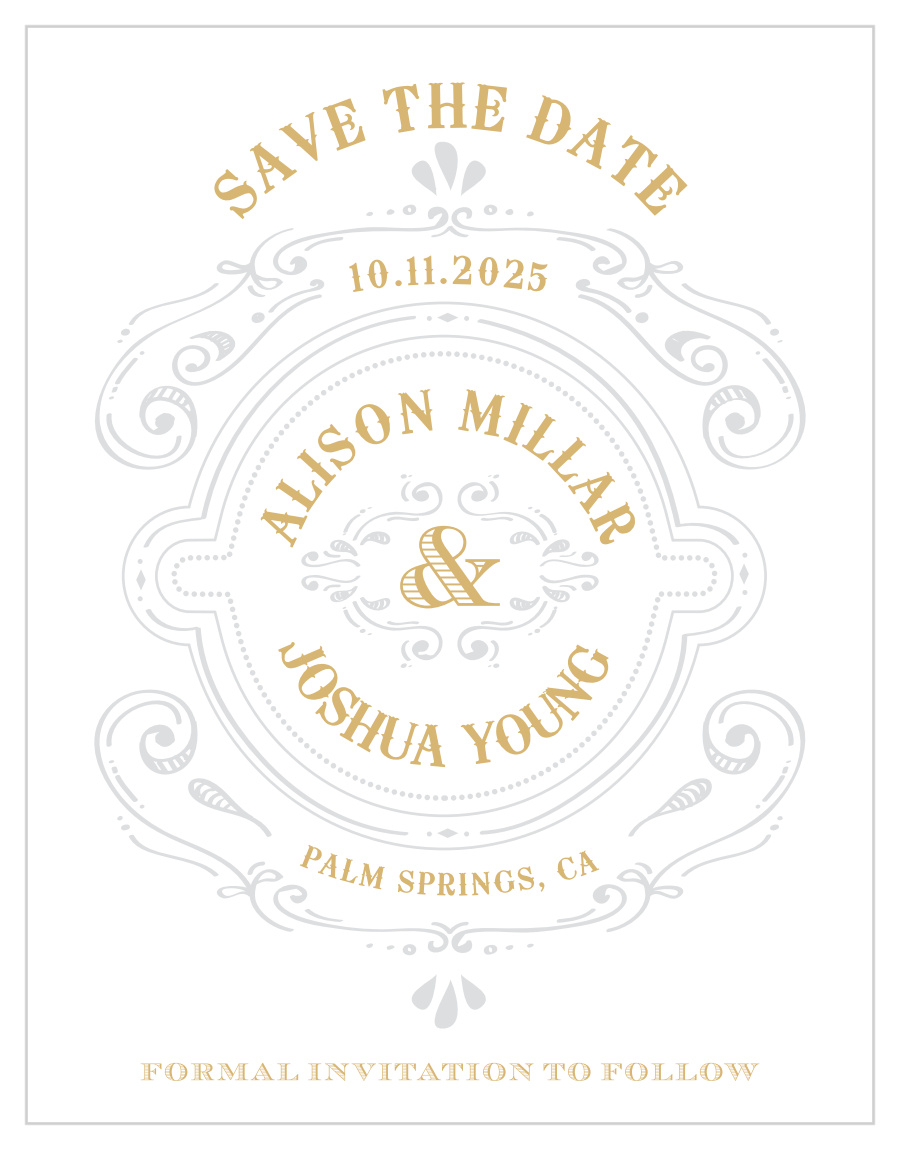 Cheerful Celebrations Foil Save the Date Magnets