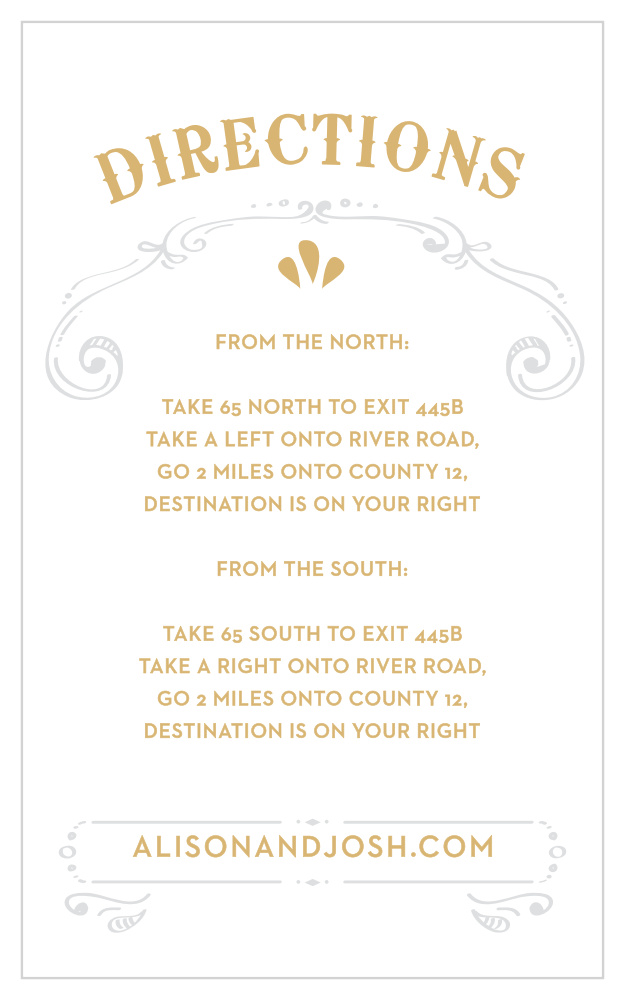 Cheerful Celebrations Foil Direction Cards