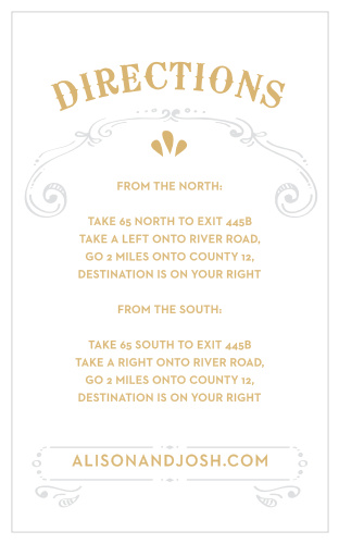 Cheerful Celebrations Foil Direction Cards