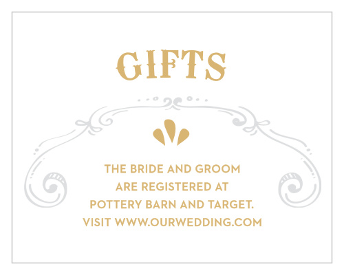 Cheerful Celebrations Foil Registry Cards
