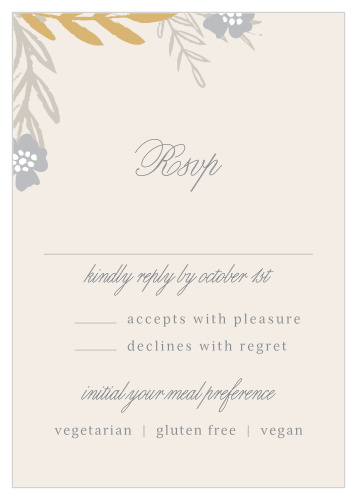 Glimmering Garland Foil Response Cards
