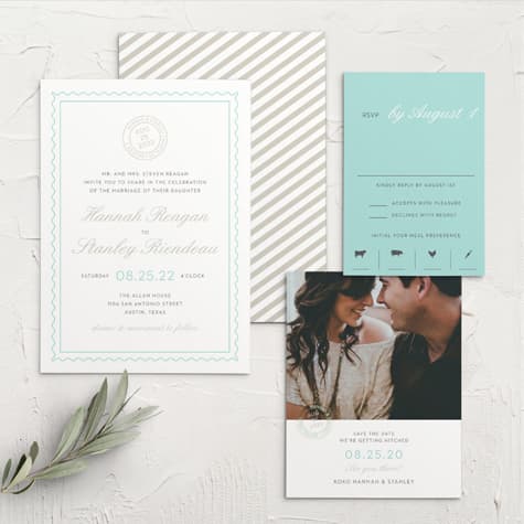 Note Home Wedding Invitations