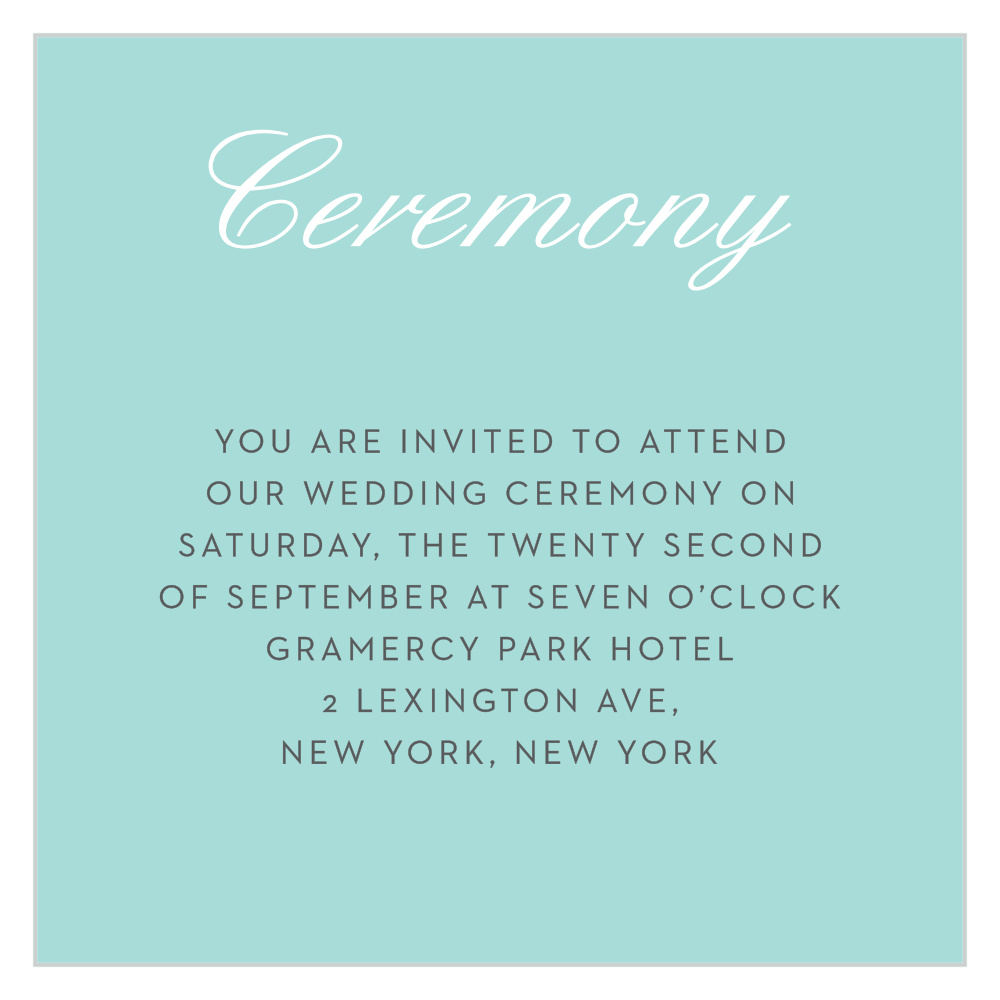 Note Home Ceremony Cards