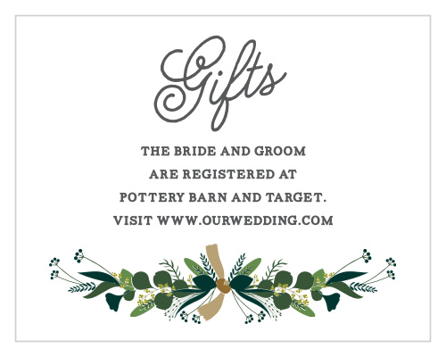 Hanging Garland Registry Cards