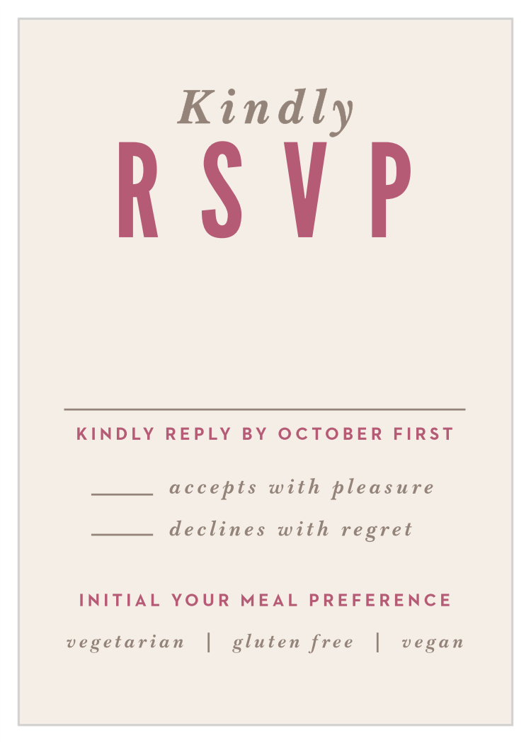 Ribbons & Confetti Response Cards