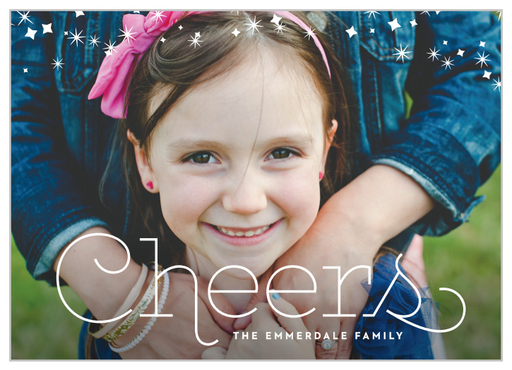 Show your holiday cheer with the Sparkle Cheer Photo Holiday Cards.