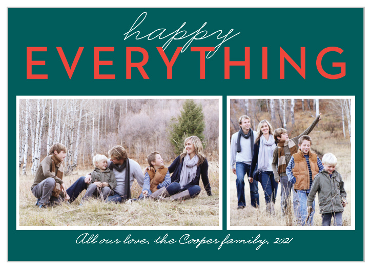 Choose a clean design with our Windows Photo Holiday Cards.