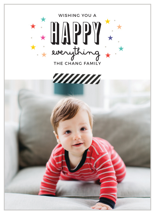 Let everyone know that you're thinking about them with the Twinkling Stars Photo Holiday Cards, these cards are for any occasion.