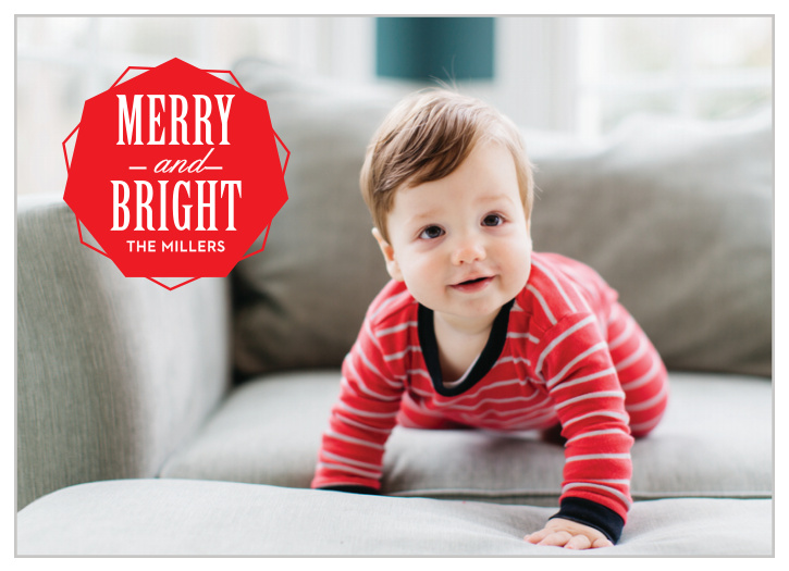 The Decadence Photo Holiday Cards are extremely simple, letting your photo say it all! 