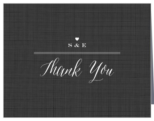 Rustic Chic Wedding Thank You Cards