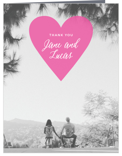 Heart Beat Wedding Thank You Cards