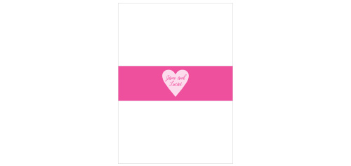 Heart Beat Wedding Belly Bands