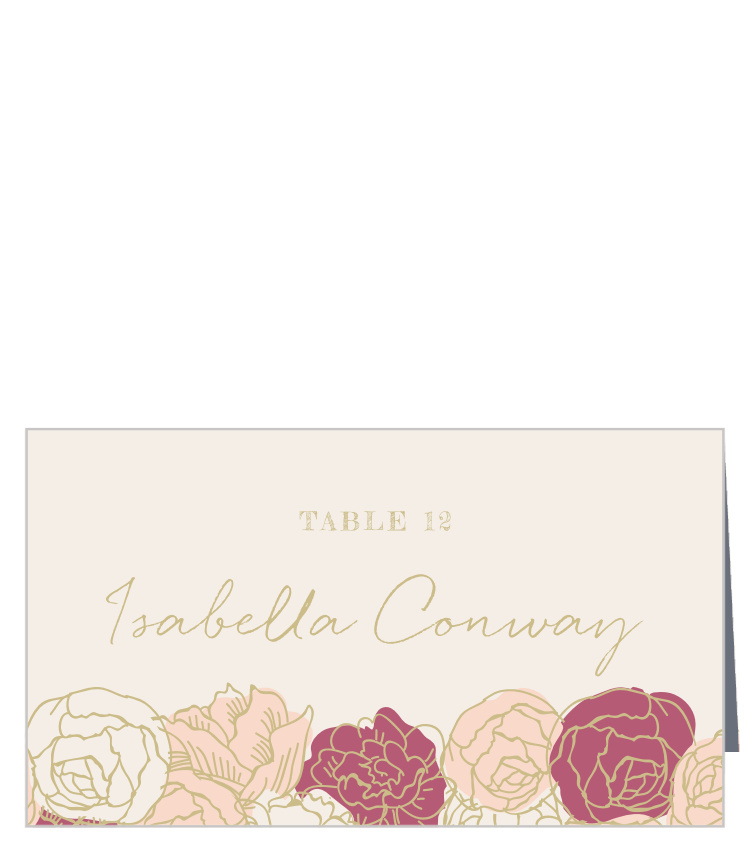 Elegant Blooms Place Cards