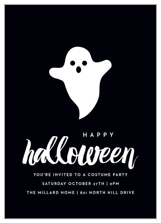 Go for a simple scare with our Simply Spooky Halloween Party Invitations. 