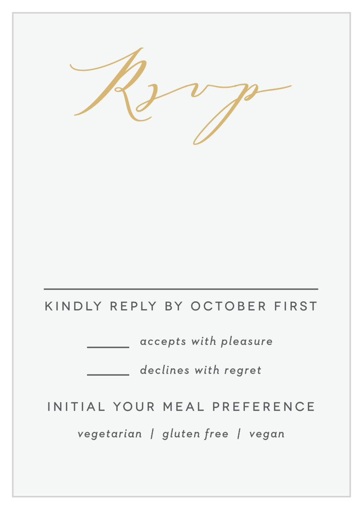 Contemporary Banner Response Cards