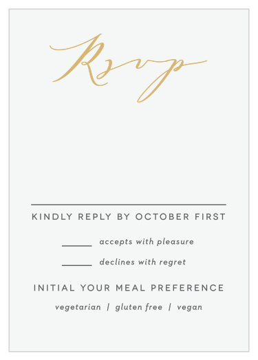 Contemporary Banner Response Cards