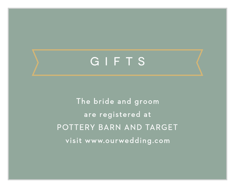 Contemporary Banner Registry Cards