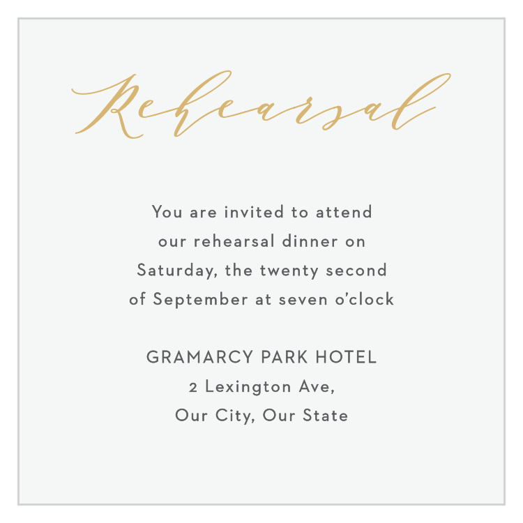 Contemporary Banner Rehearsal Cards