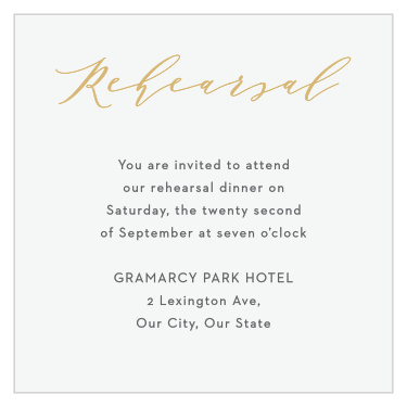 Contemporary Banner Rehearsal Cards