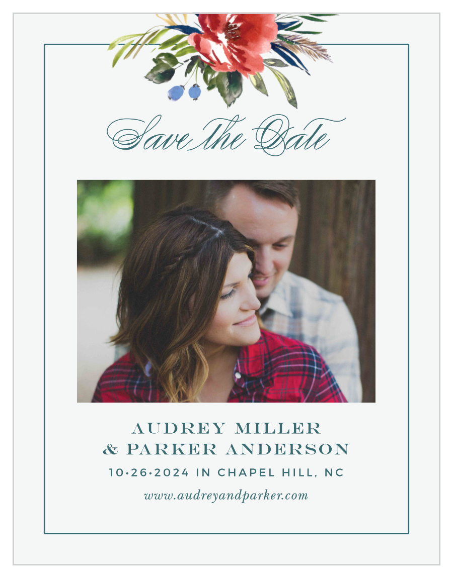 Arctic Florist Save the Date Cards