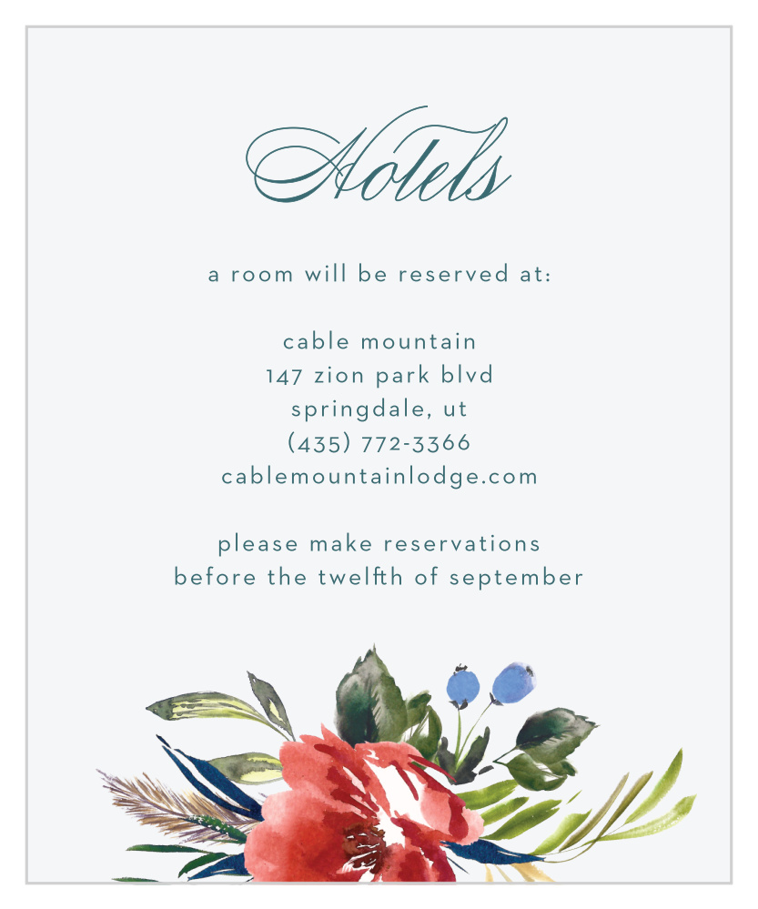 Arctic Florist Accommodation Cards
